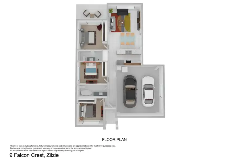 Floorplan of Homely house listing, 9 Falcon Crest, Zilzie QLD 4710