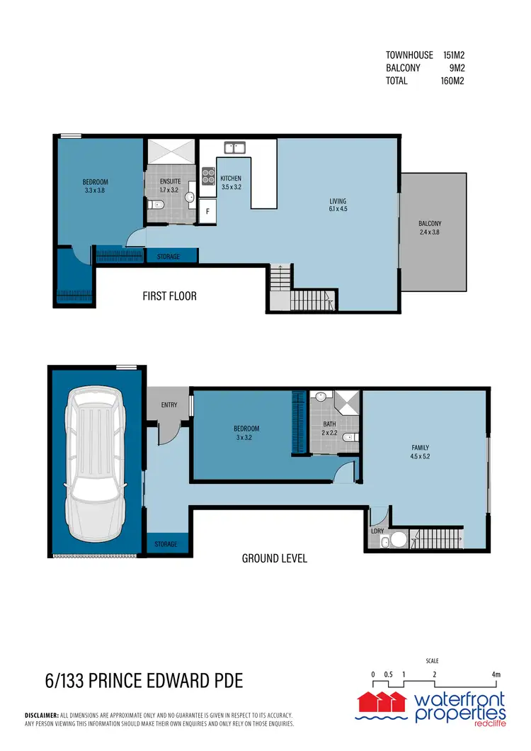 Floorplan of Homely townhouse listing, 6/133 PRINCE EDWARD PARADE, Scarborough QLD 4020