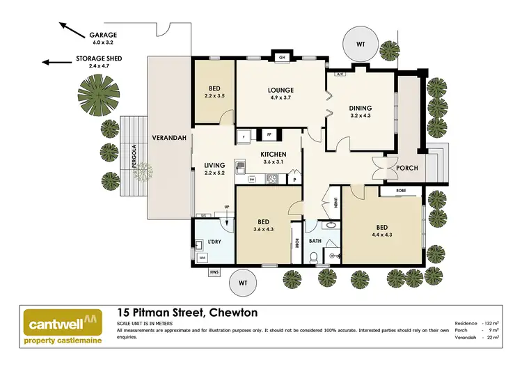 Floorplan of Homely house listing, 15 Pitman Street, Chewton VIC 3451