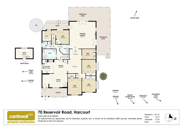 Floorplan of Homely house listing, 70 Reservoir Road, Harcourt VIC 3453