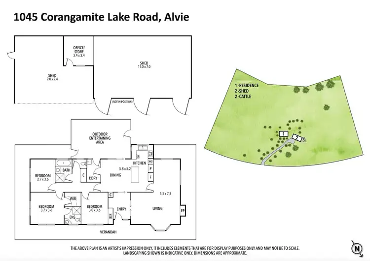 Floorplan of Homely rural property listing, 1045 CORANGAMITE LAKE ROAD, Alvie VIC 3249