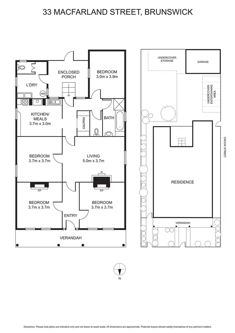 Floorplan of Homely house listing, 33 MacFarland Street, Brunswick VIC 3056