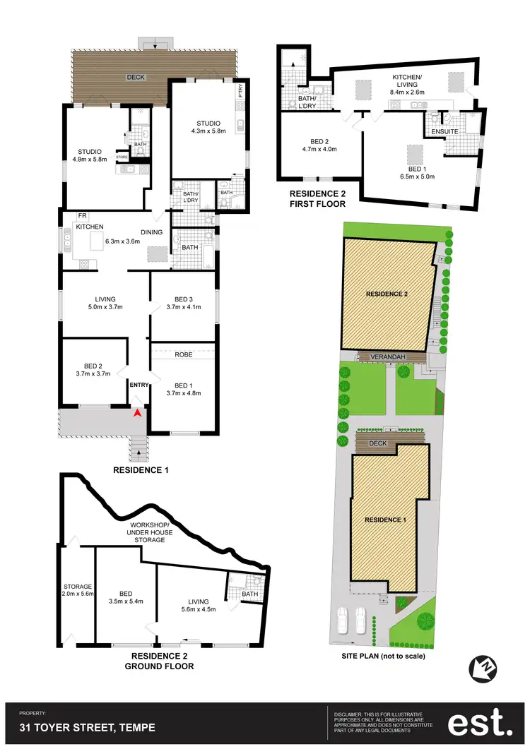 Floorplan of Homely house listing, 31 Toyer Street, Tempe NSW 2044