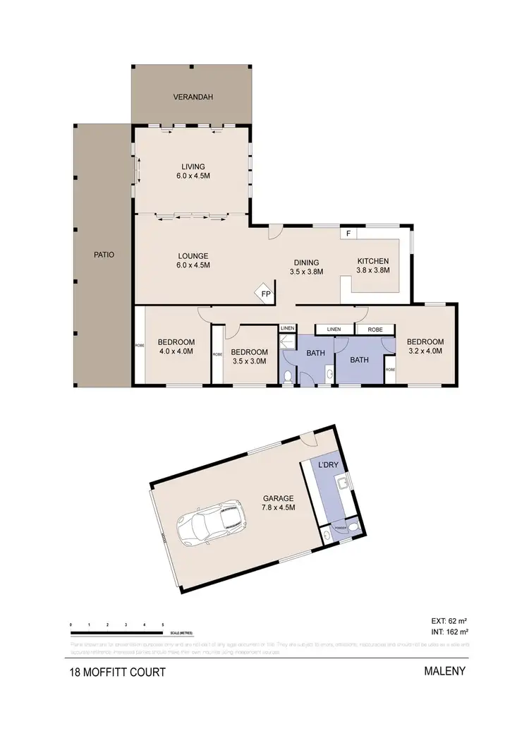 Floorplan of Homely house listing, 18 MOFFITT COURT, Maleny QLD 4552