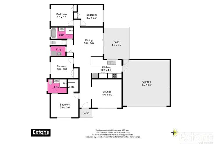 Floorplan of Homely house listing, 1A LA BAMBA DRIVE, Yarrawonga VIC 3730