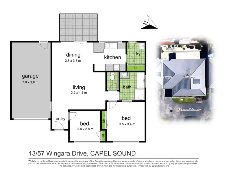Floorplan of Homely unit listing, 13/57 Wingara Drive, Capel Sound VIC 3940