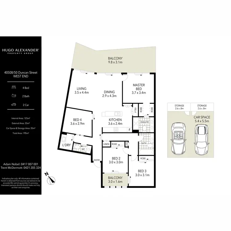 Floorplan of Homely apartment listing, 40508/50 Duncan Street, West End QLD 4101