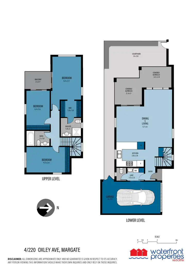 Floorplan of Homely townhouse listing, 4/220 OXLEY AVENUE, Margate QLD 4019