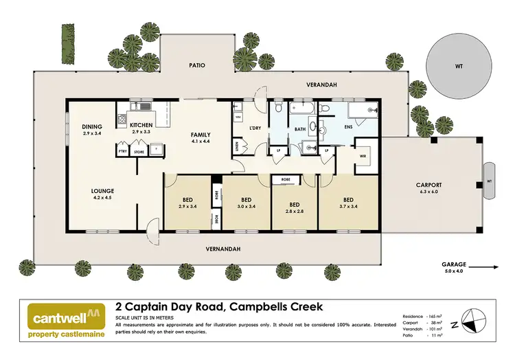 Floorplan of Homely house listing, 2 Captain Day Road, Campbells Creek VIC 3451