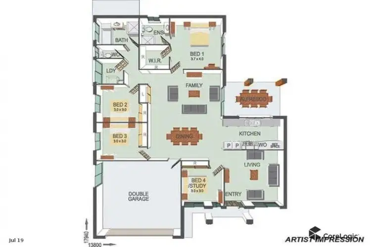 Floorplan of Homely house listing, 38 Neilsen Crescent, Riverview QLD 4303