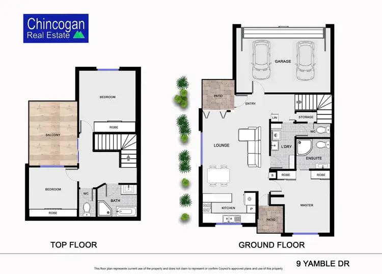 Floorplan of Homely semi-detached listing, 9/A Yamble Drive, Ocean Shores NSW 2483