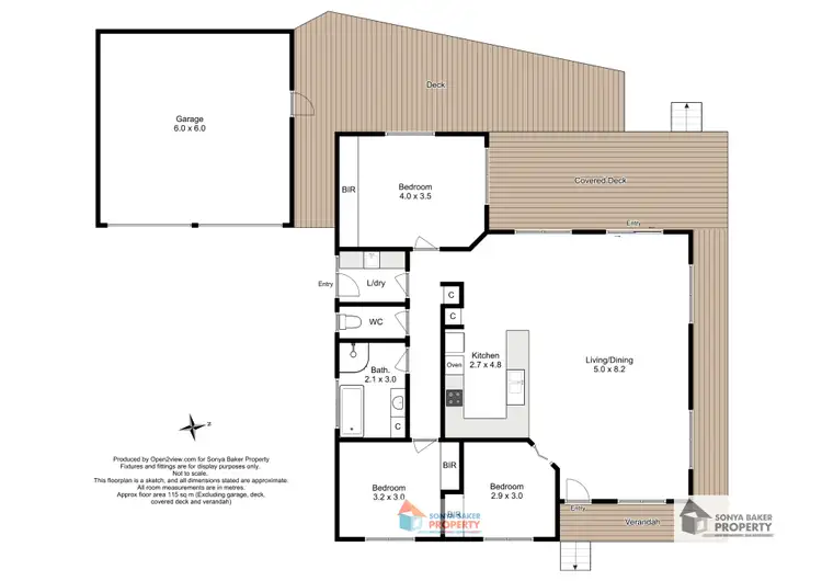 Floorplan of Homely house listing, 12 Serrata Crescent, Sisters Beach TAS 7321