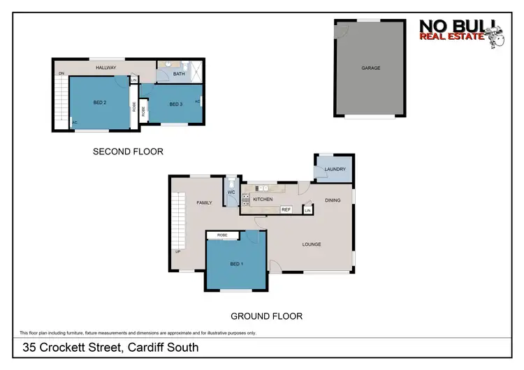 Floorplan of Homely house listing, 35 Crockett Street, Cardiff South NSW 2285