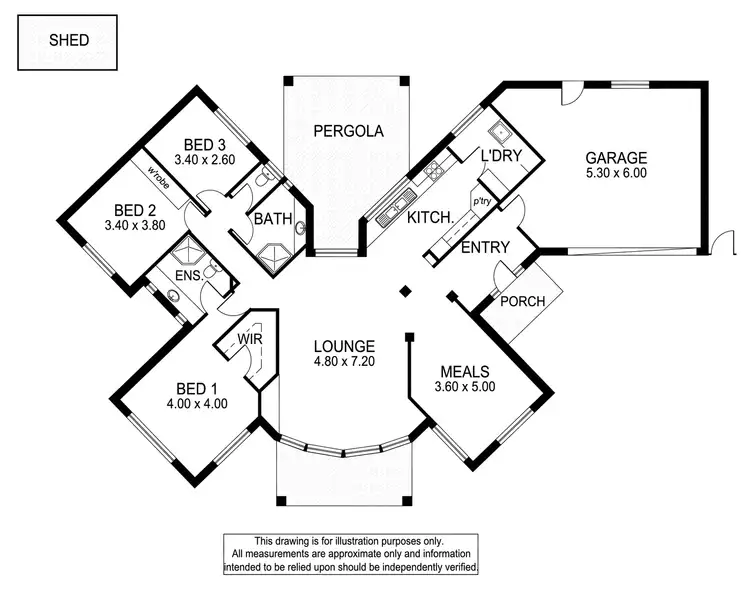Floorplan of Homely house listing, 1/2 Red Oak Place, Mount Gambier SA 5290