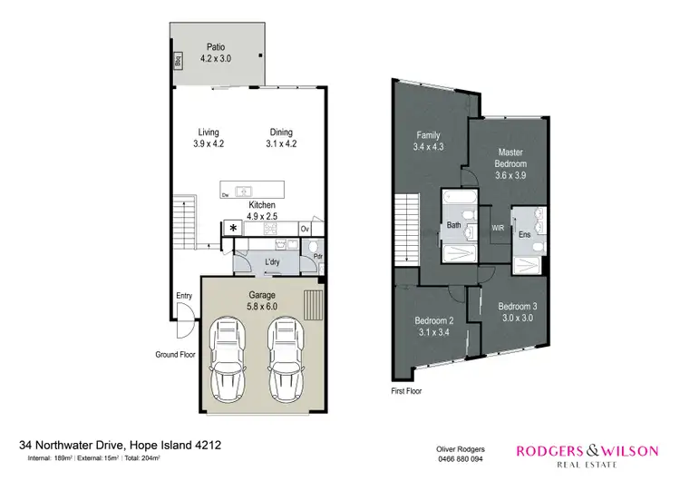 Floorplan of Homely house listing, 34 Northwater Drive, Hope Island QLD 4212