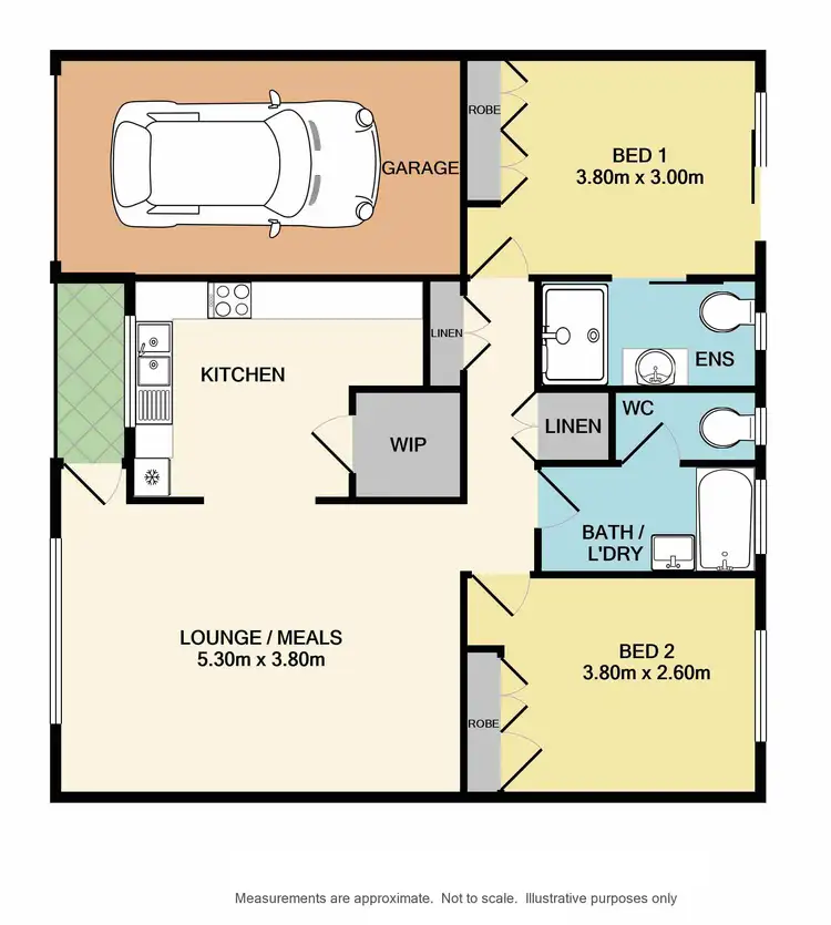 Floorplan of Homely unit listing, 2/142 Alexandra Street, East Albury NSW 2640