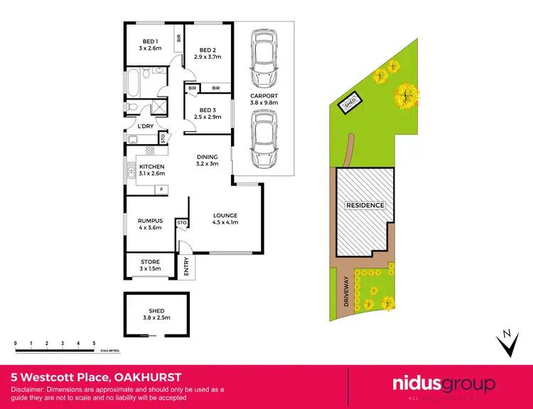 Floorplan of Homely house listing, 5 Westcott Place, Oakhurst NSW 2761