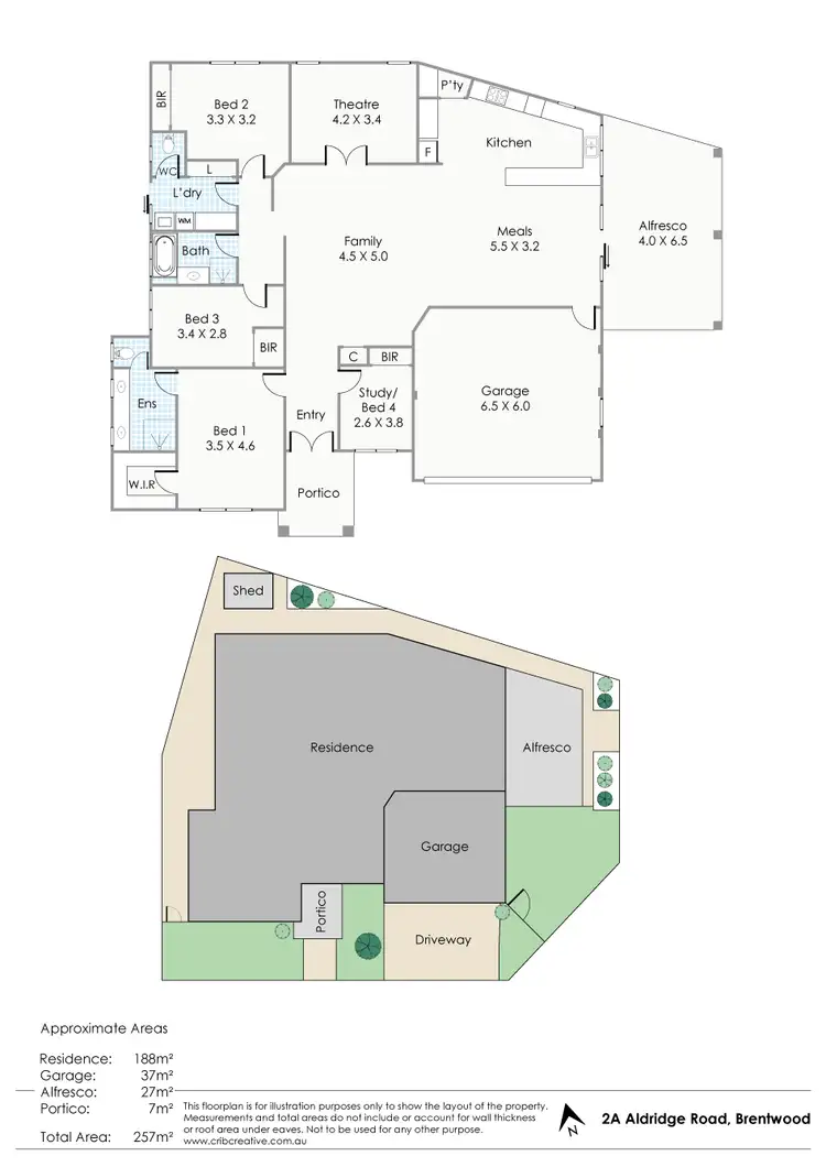 Floorplan of Homely house listing, 2a Aldridge Road, Brentwood WA 6153