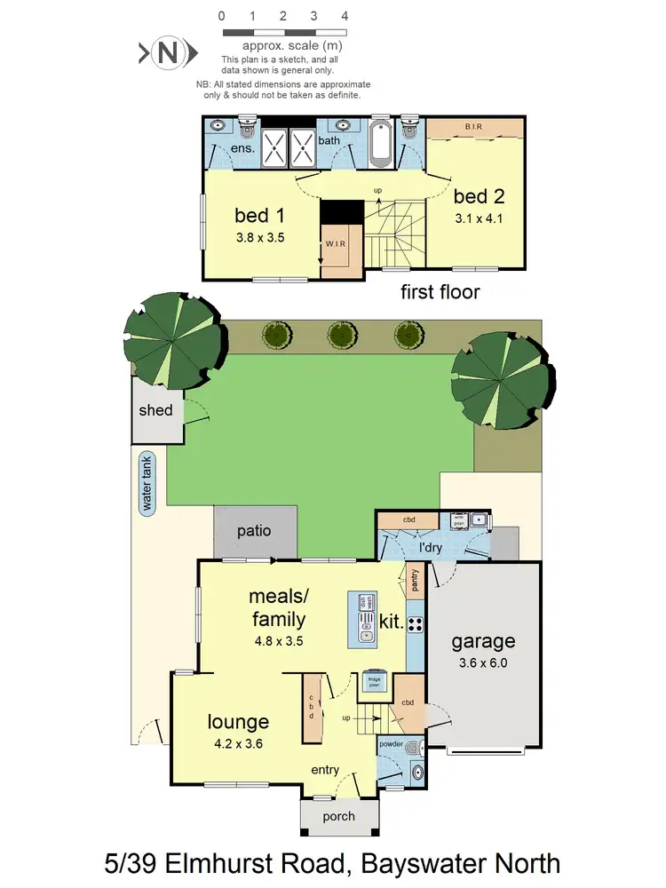 Floorplan of Homely townhouse listing, 5/39 Elmhurst Road, Bayswater North VIC 3153