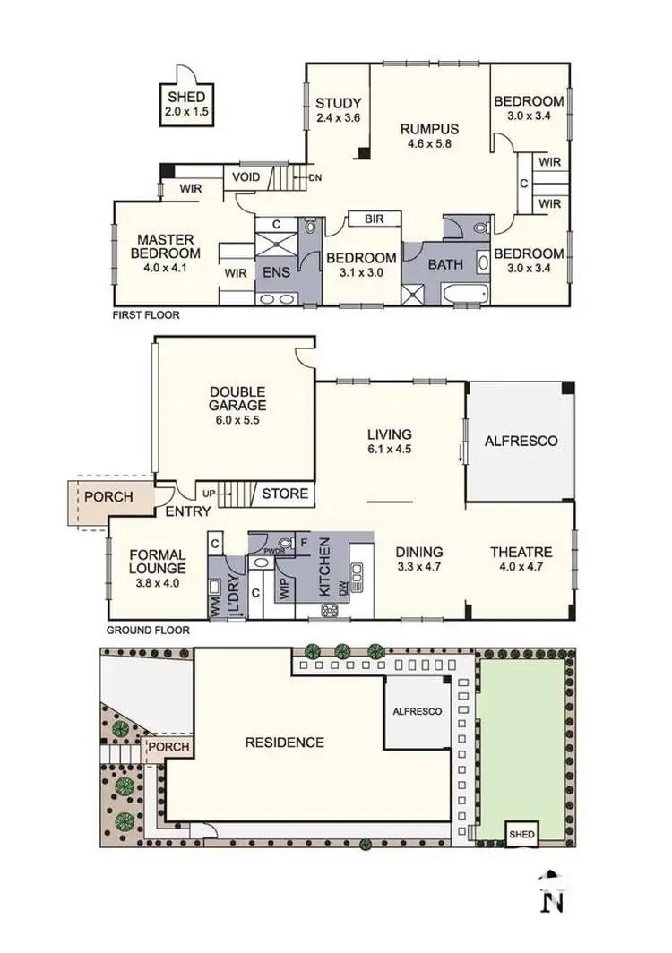 Floorplan of Homely house listing, 6 Tallon Way, Cranbourne West VIC 3977