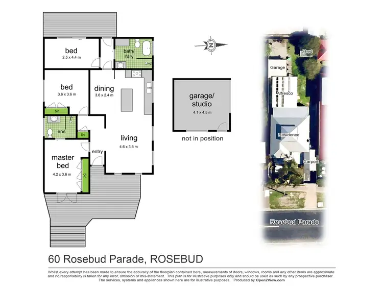 Floorplan of Homely house listing, 60 Rosebud Parade, Rosebud VIC 3939