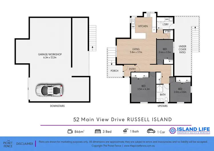 Floorplan of Homely house listing, 52 Main View Drive, Russell Island QLD 4184