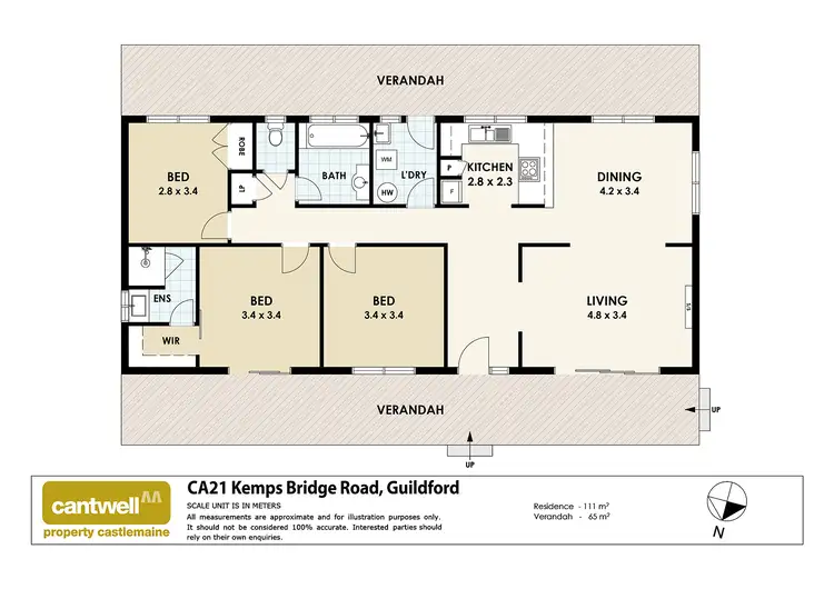 Floorplan of Homely house listing, CA21 Kemps Bridge Road, Guildford VIC 3451