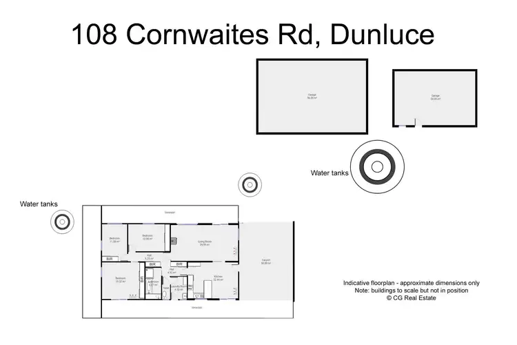 Floorplan of Homely rural property listing, 108 Cornthwaites Road, Dunluce VIC 3472