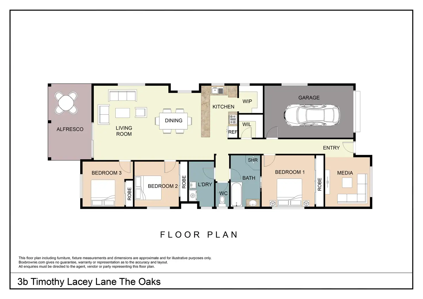Floorplan of Homely house listing, 3 Timothy Lacey Lane, The Oaks NSW 2570