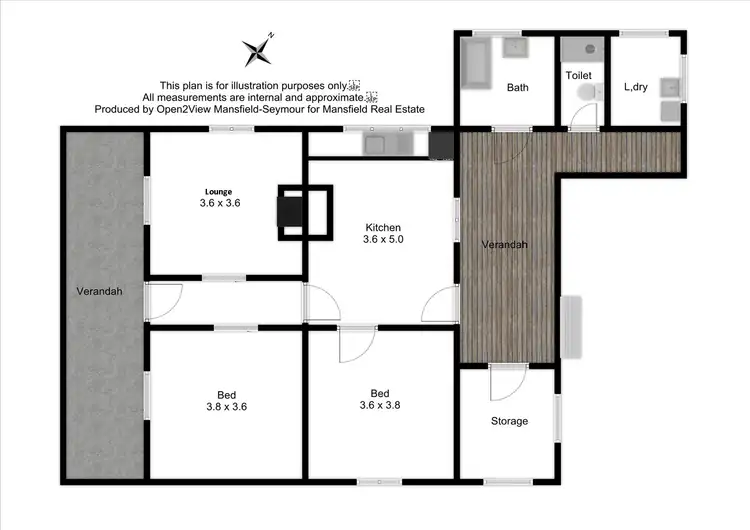 Floorplan of Homely house listing, 12 Phillip Street, Bonnie Doon VIC 3720