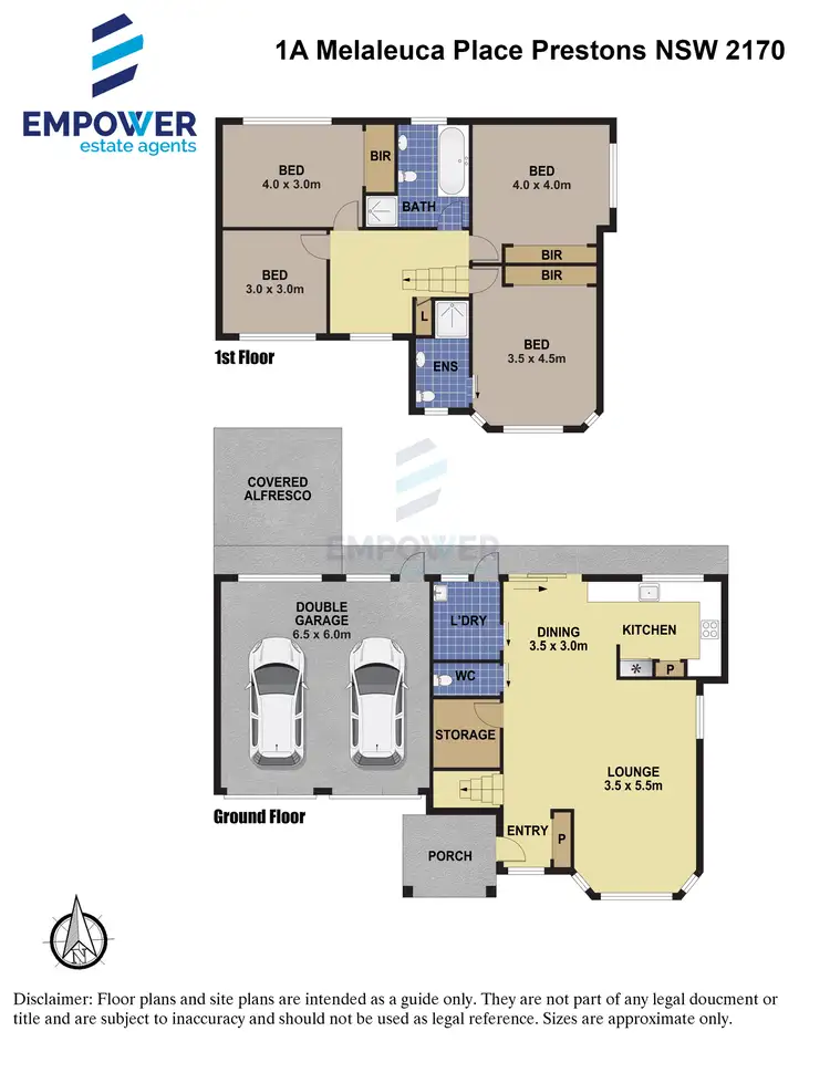 Floorplan of Homely house listing, 1A Melaleuca Place, Prestons NSW 2170