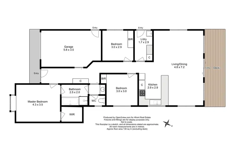Floorplan of Homely unit listing, 2/55 Dodgin Street, Wynyard TAS 7325