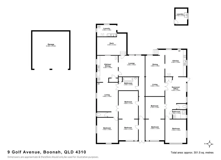 Floorplan of Homely semi-detached listing, 9 Golf Avenue, Boonah QLD 4310