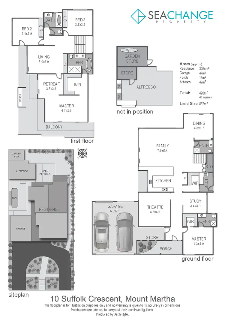 Floorplan of Homely house listing, 10 Suffolk Crescent, Mount Martha VIC 3934