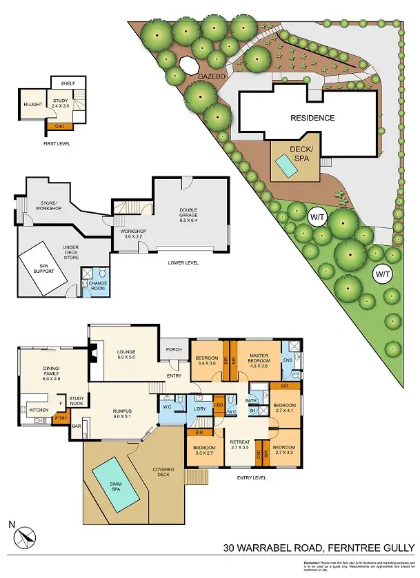 Floorplan of Homely house listing, 30 Warrabel Road, Ferntree Gully VIC 3156