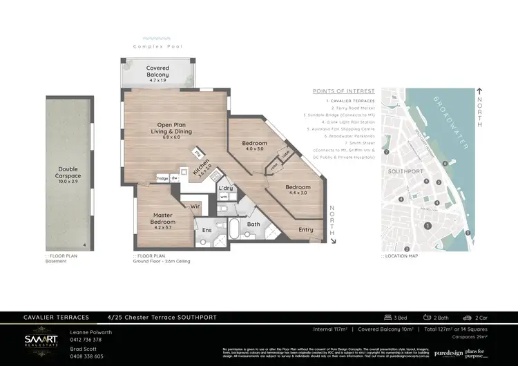 Floorplan of Homely unit listing, 4/25 Chester Terrace, Southport QLD 4215