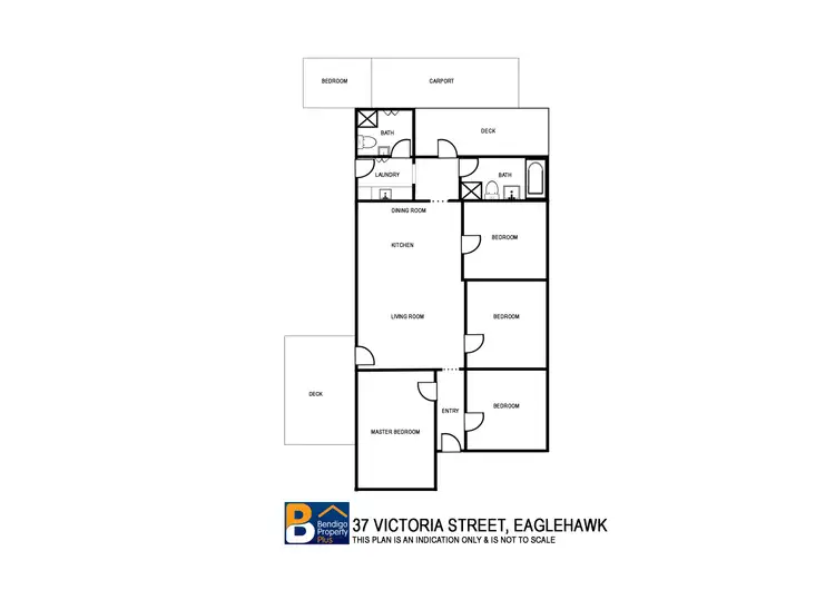 Floorplan of Homely house listing, 37 Victoria Street, Eaglehawk VIC 3556