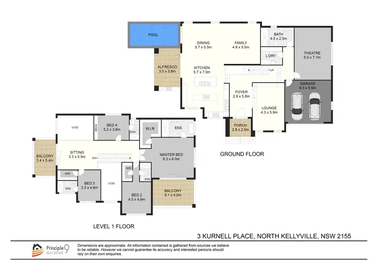 Floorplan of Homely house listing, 3 Kurnell Place, North Kellyville NSW 2155