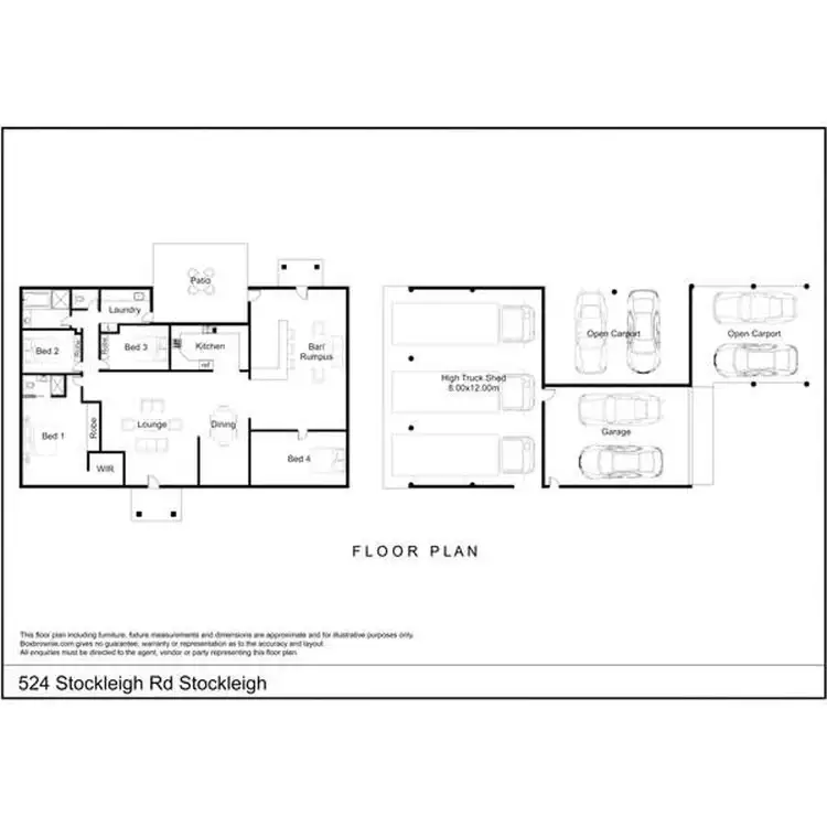 Floorplan of Homely house listing, 524 Stockleigh Road, Stockleigh QLD 4280