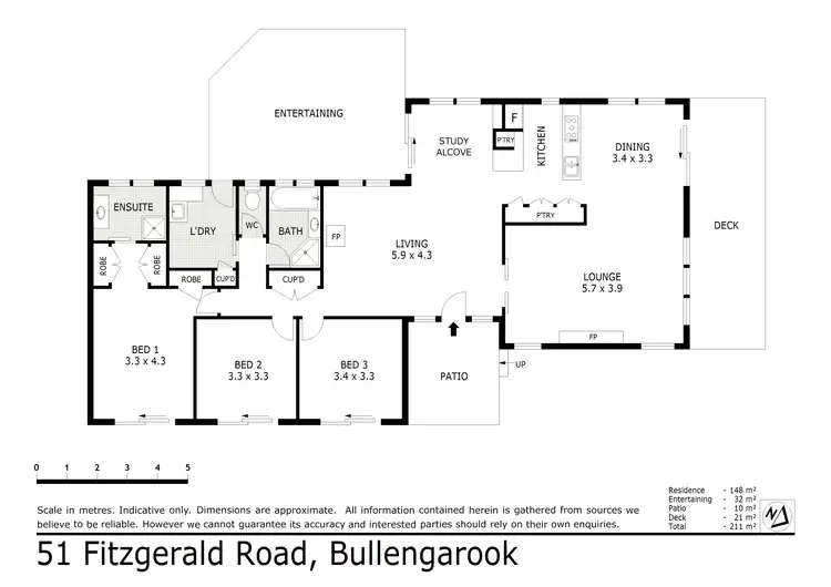 Floorplan of Homely rural property listing, 51 Fitzgerald Road, Bullengarook VIC 3437