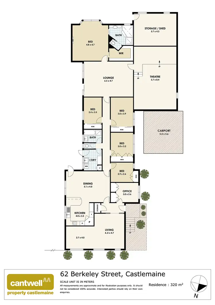 Floorplan of Homely house listing, 62 Berkeley Street, Castlemaine VIC 3450