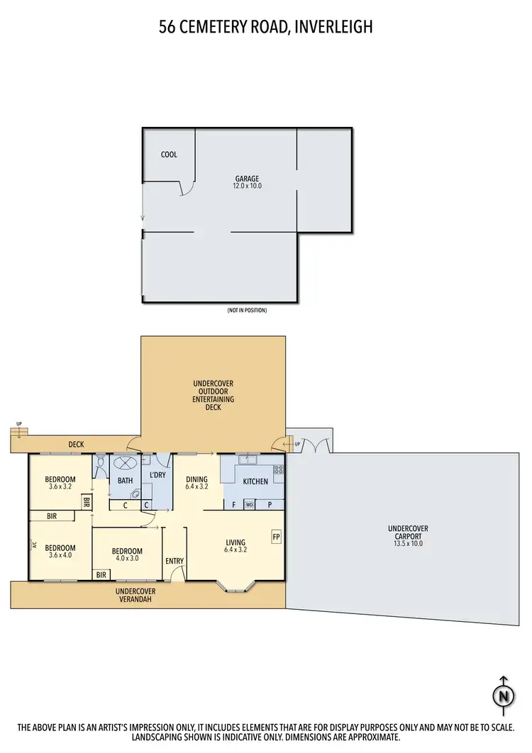 Floorplan of Homely rural property listing, 56 CEMETERY ROAD, Inverleigh VIC 3321