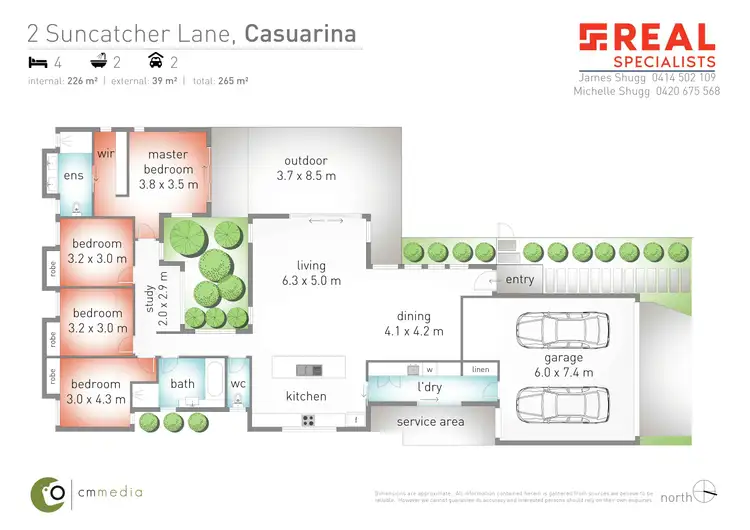 Floorplan of Homely house listing, 2 Suncatcher Lane, Casuarina NSW 2487