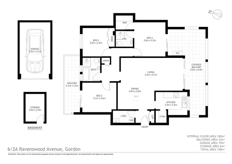 Floorplan of Homely apartment listing, 6/2 Ravenswood Avenue, Gordon NSW 2072