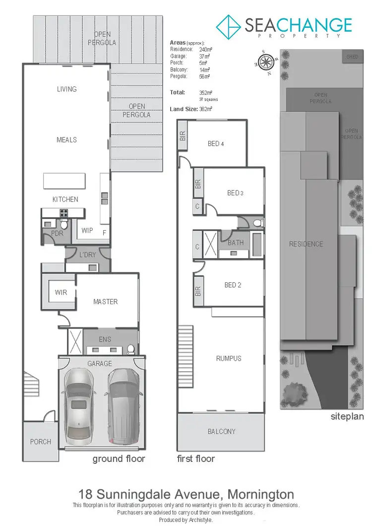 Floorplan of Homely house listing, 18 Sunningdale Avenue, Mornington VIC 3931