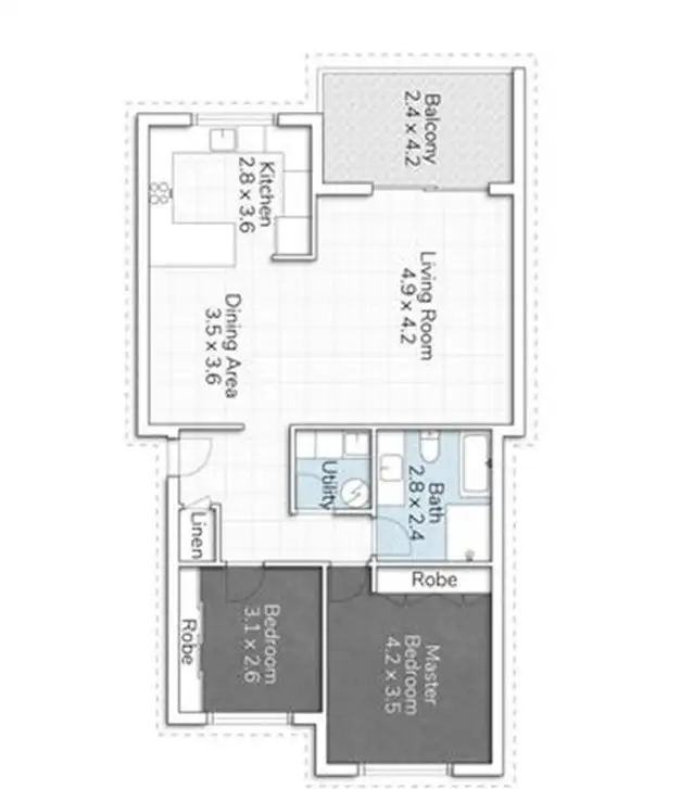 Floorplan of Homely apartment listing, 5/27-29 College Street, Drummoyne NSW 2047