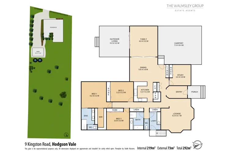 Floorplan of Homely rural property listing, 9 Kingston Road, Hodgson Vale QLD 4352