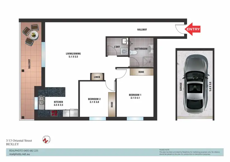 Floorplan of Homely apartment listing, 3/13-15 Oriental Street, Bexley NSW 2207