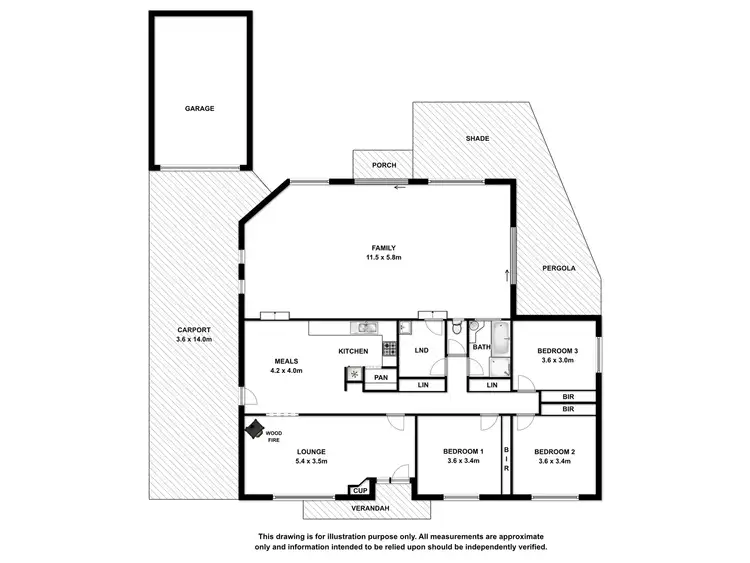 Floorplan of Homely house listing, 11 Fensom Crescent, Millicent SA 5280