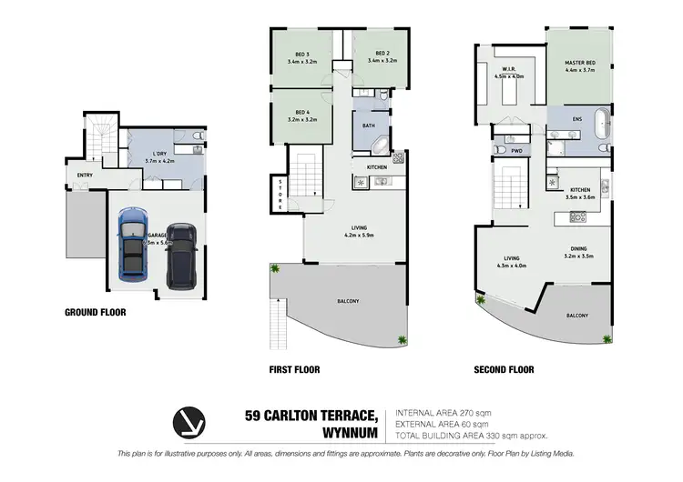 Floorplan of Homely house listing, 59 Carlton Terrace, Wynnum QLD 4178
